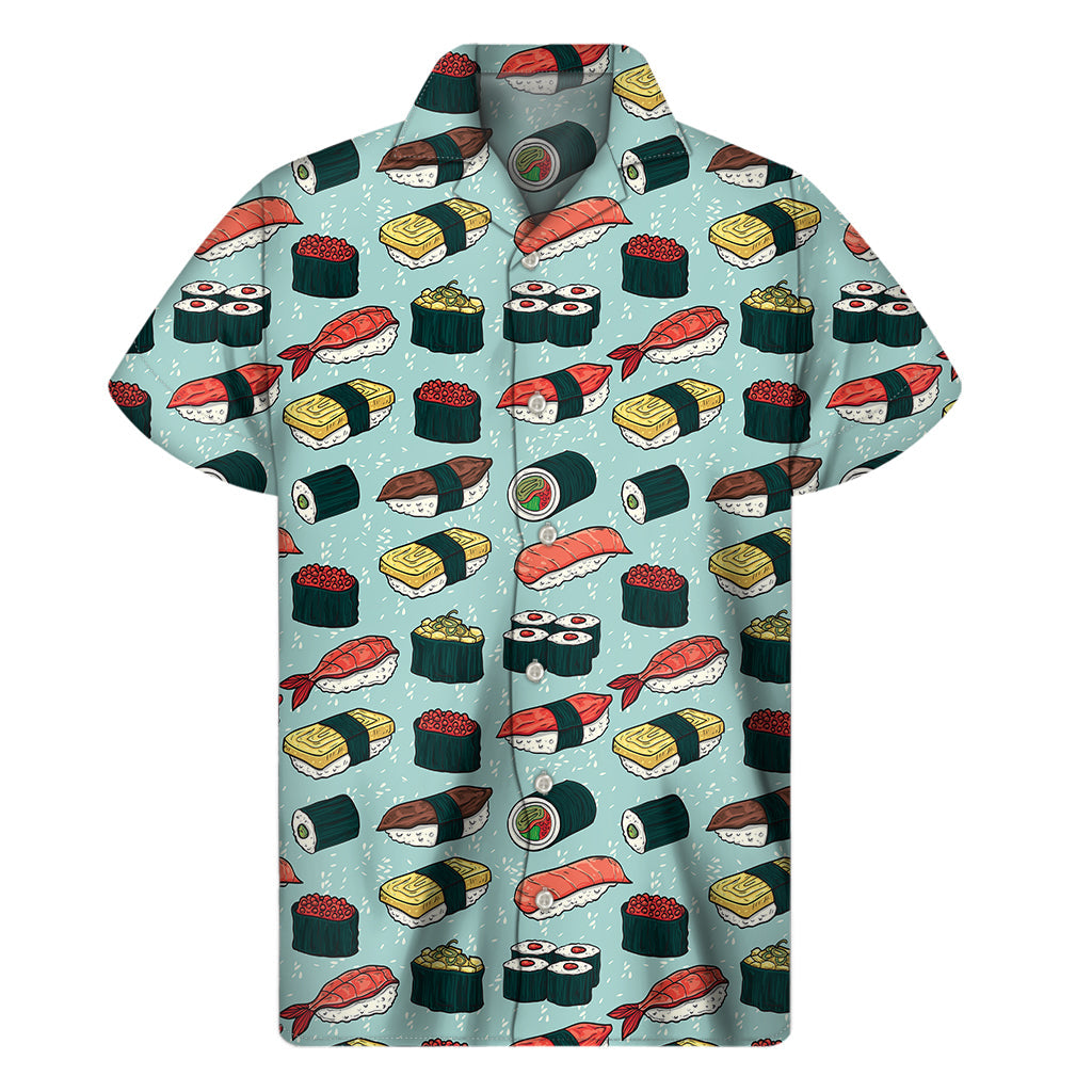 Tropical Vibes: Colorful Sushi and Rolls Hawaiian Shirt - 1