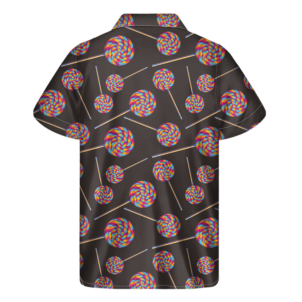 Colorful Swirl Lollipop Hawaiian Short Sleeve Shirt - 2