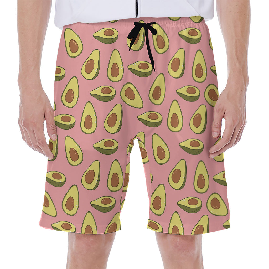 Avocado Aloha: Men's Hawaiian Beach Shorts - 1