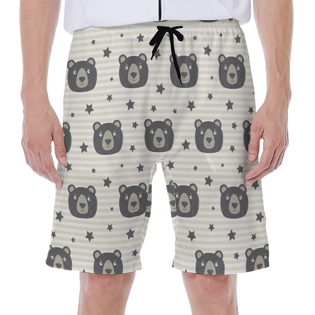 Black Bear Paradise: Hawaiian Men's Beach Shorts - 1