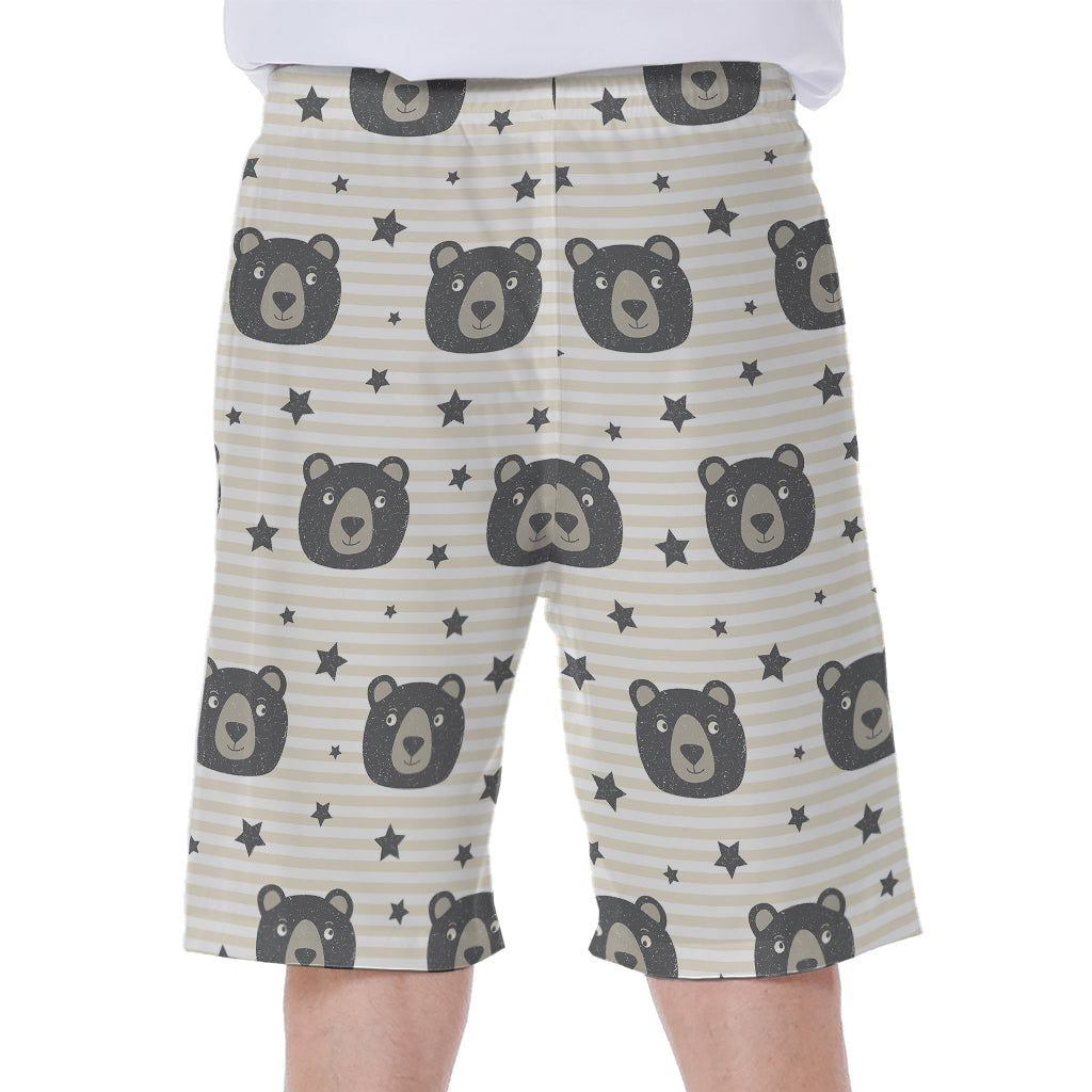 Black Bear Paradise: Hawaiian Men's Beach Shorts - 1