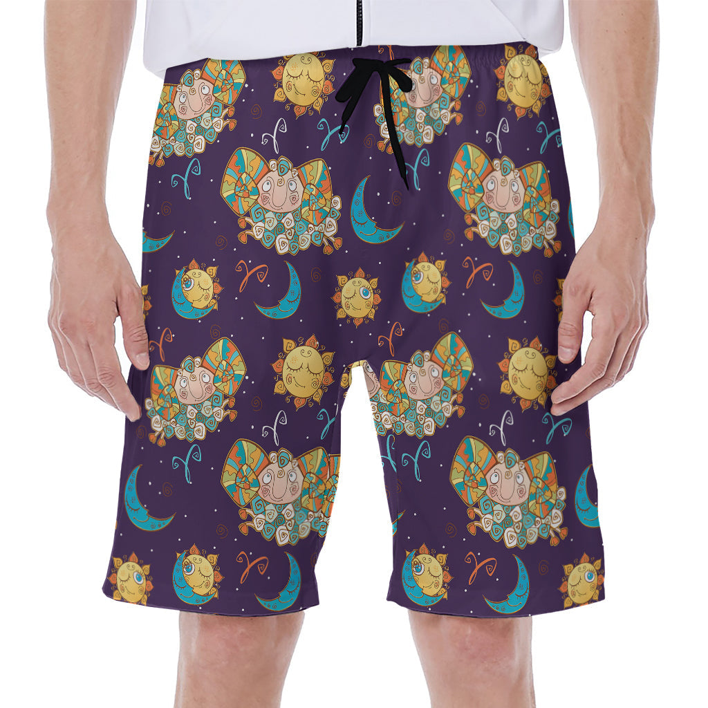 Aries-inspired Hawaiian Men&#39;s Beach Shorts for a Tropical Style Statement - 1