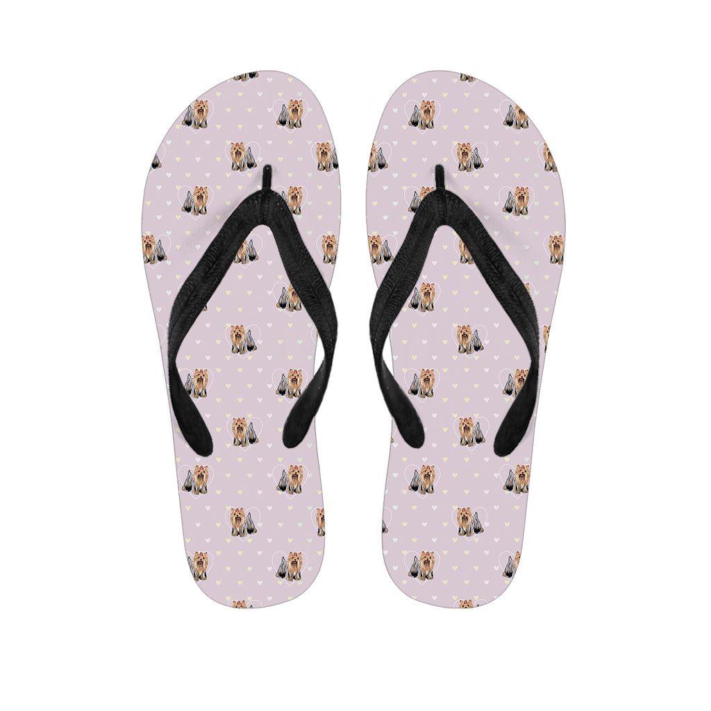 Adorable Yorkshire Terrier Hawaiian Flip Flops: The Perfect Touch to Your Island Outfit - 1