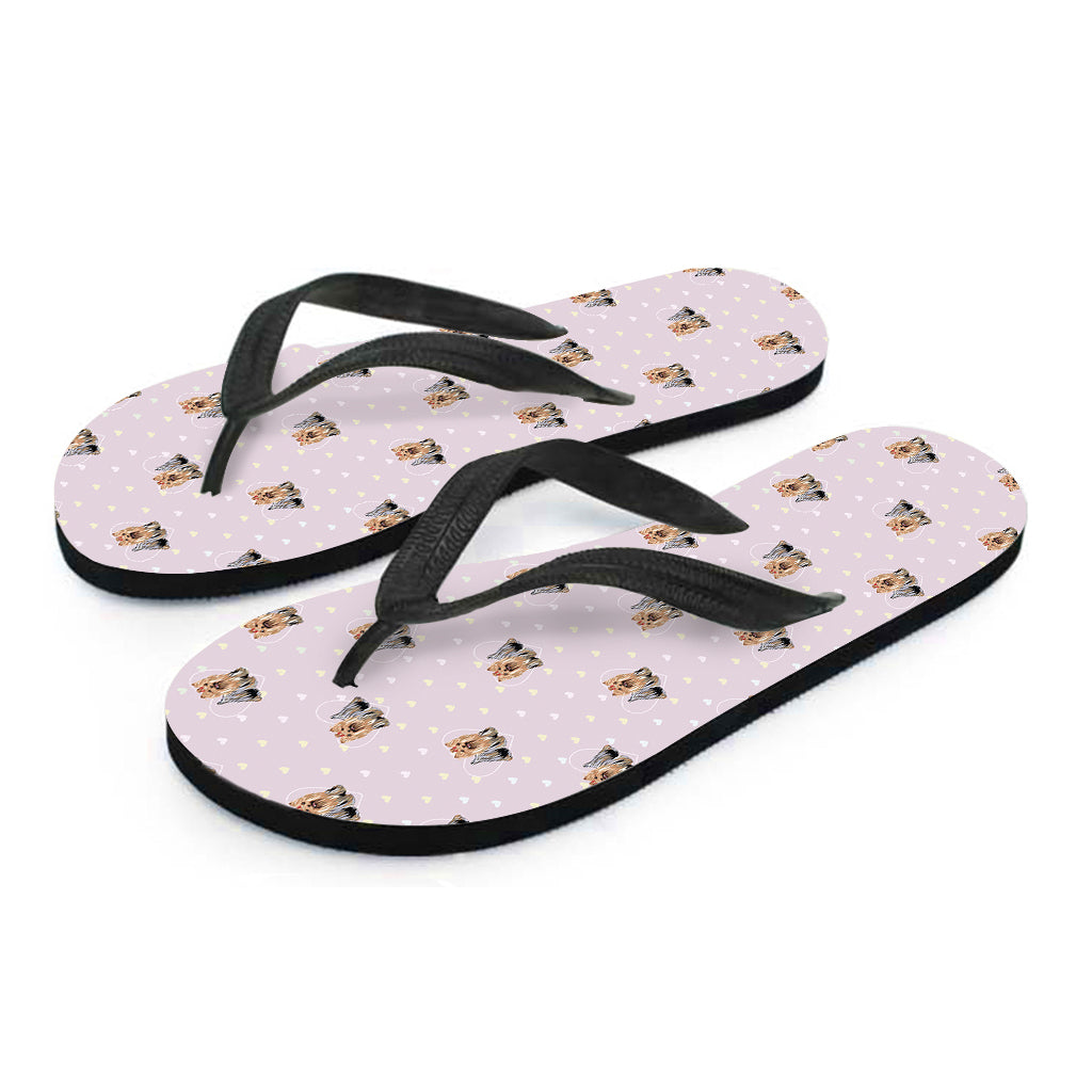 Adorable Yorkshire Terrier Hawaiian Flip Flops: The Perfect Touch to Your Island Outfit - 2