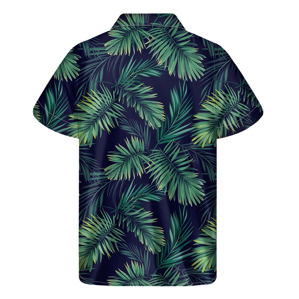 Dark Tropical Palm Leaf Hawaiian Shirt - Embrace the Aloha Spirit in Style - 2