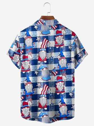 American Gnomes: Moisture-Wicking Hawaiian Shirt with Chest Pocket