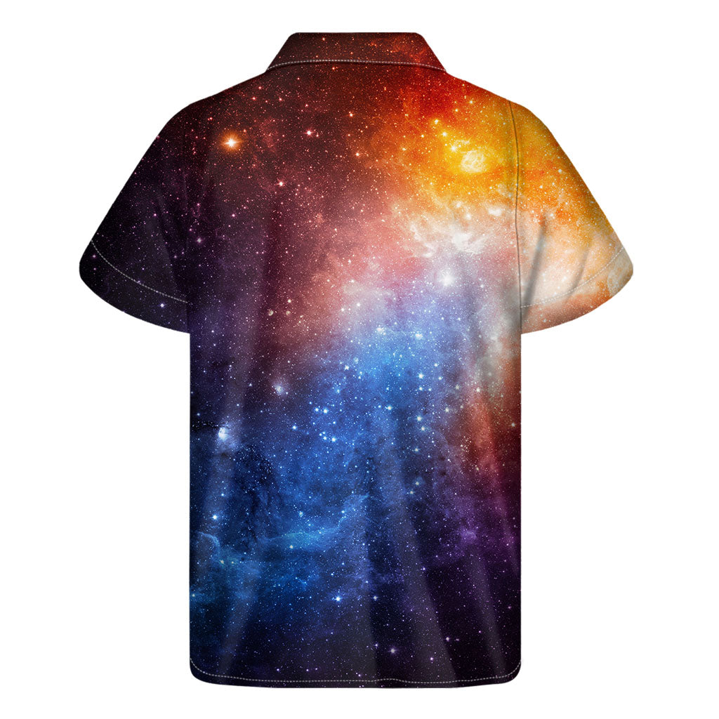 Aloha Universe: Men's Hawaiian Galaxy Print Short Sleeve Shirt - 1