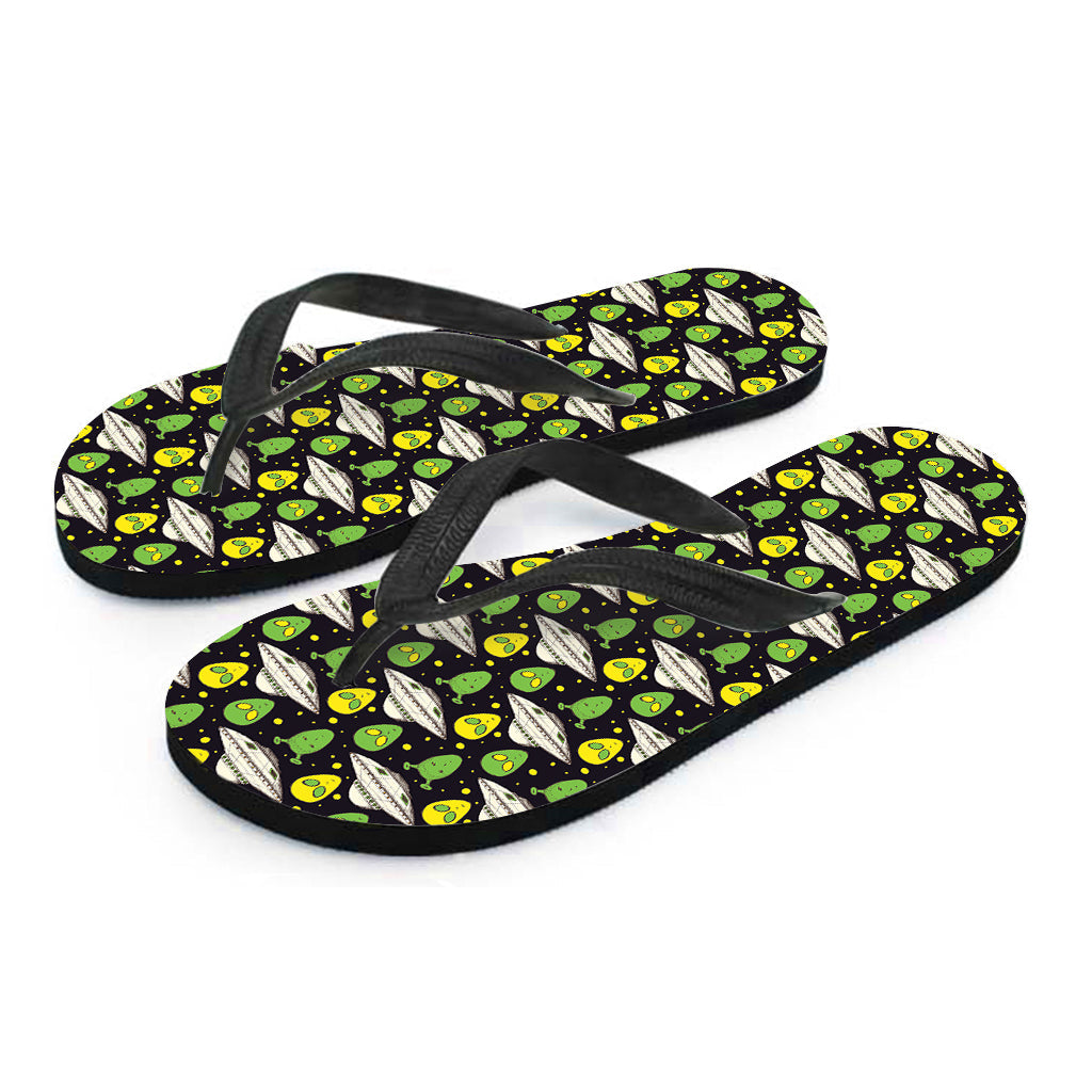 Alien Oasis: Hawaiian Flip Flops with Space Print - 2