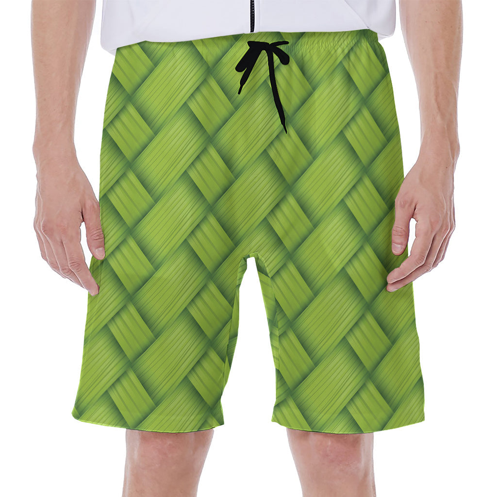 Bamboo Breeze: Men&#39;s Hawaiian Beach Shorts - 1