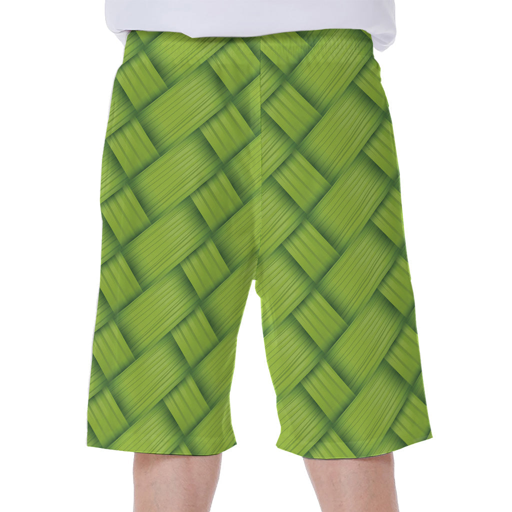 Bamboo Breeze: Men&#39;s Hawaiian Beach Shorts - 2