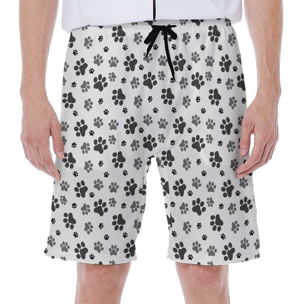 Animal Paw Print Hawaiian Men's Beach Shorts - 1