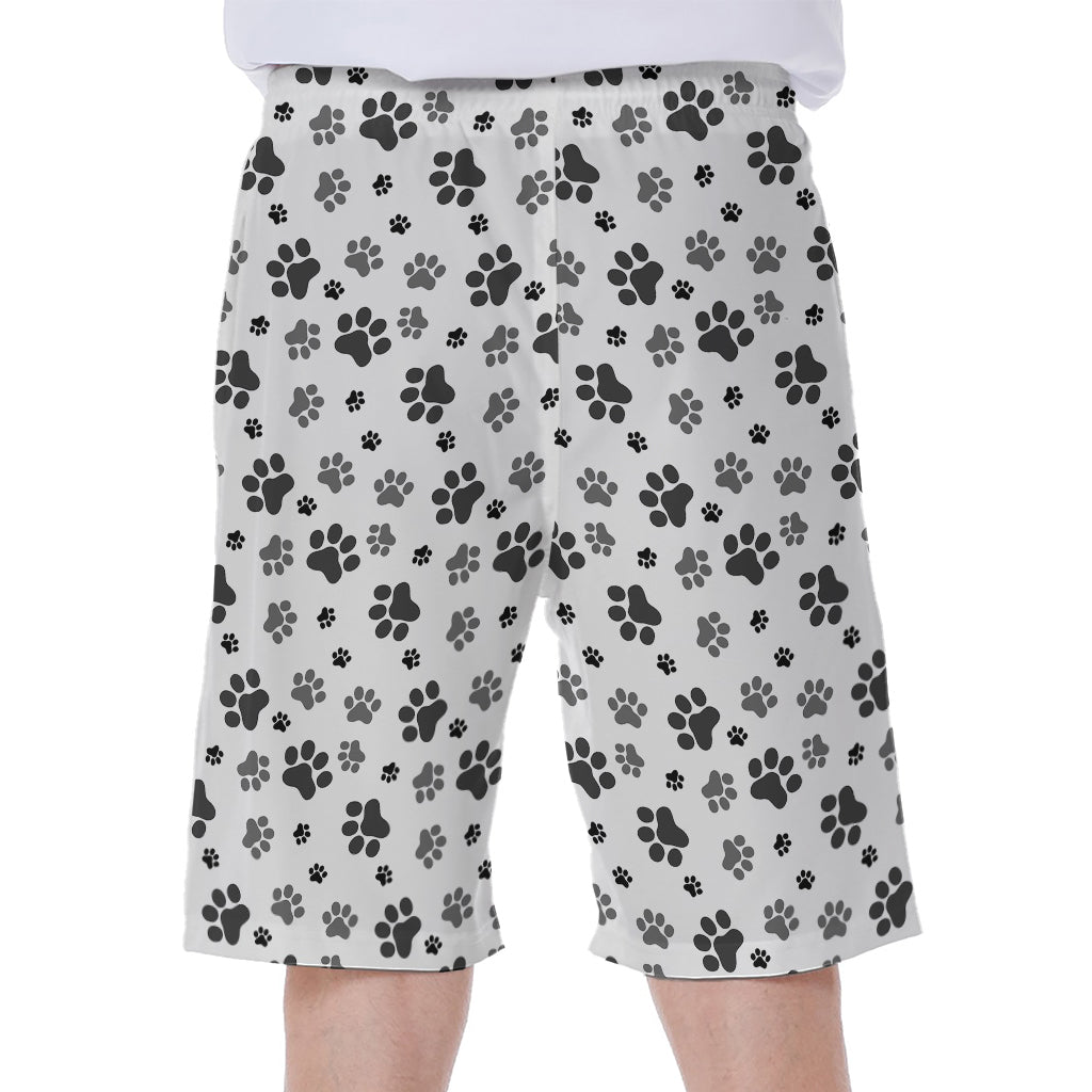 Animal Paw Print Hawaiian Men's Beach Shorts - 1