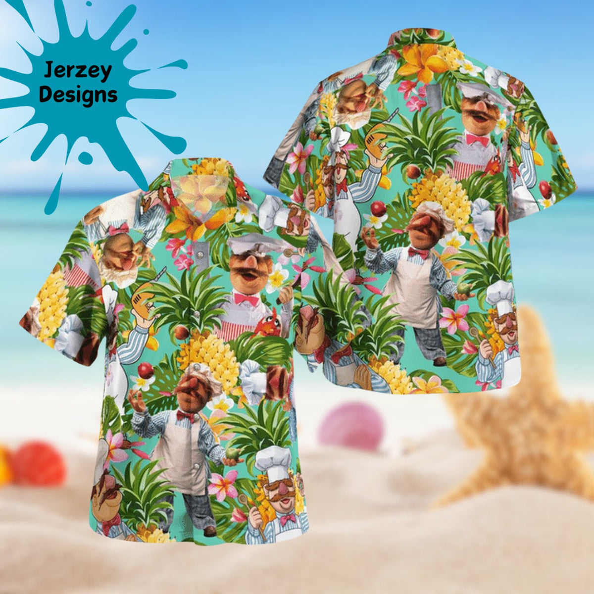 3D Tropical Vibes inspired by The Swedish Chef