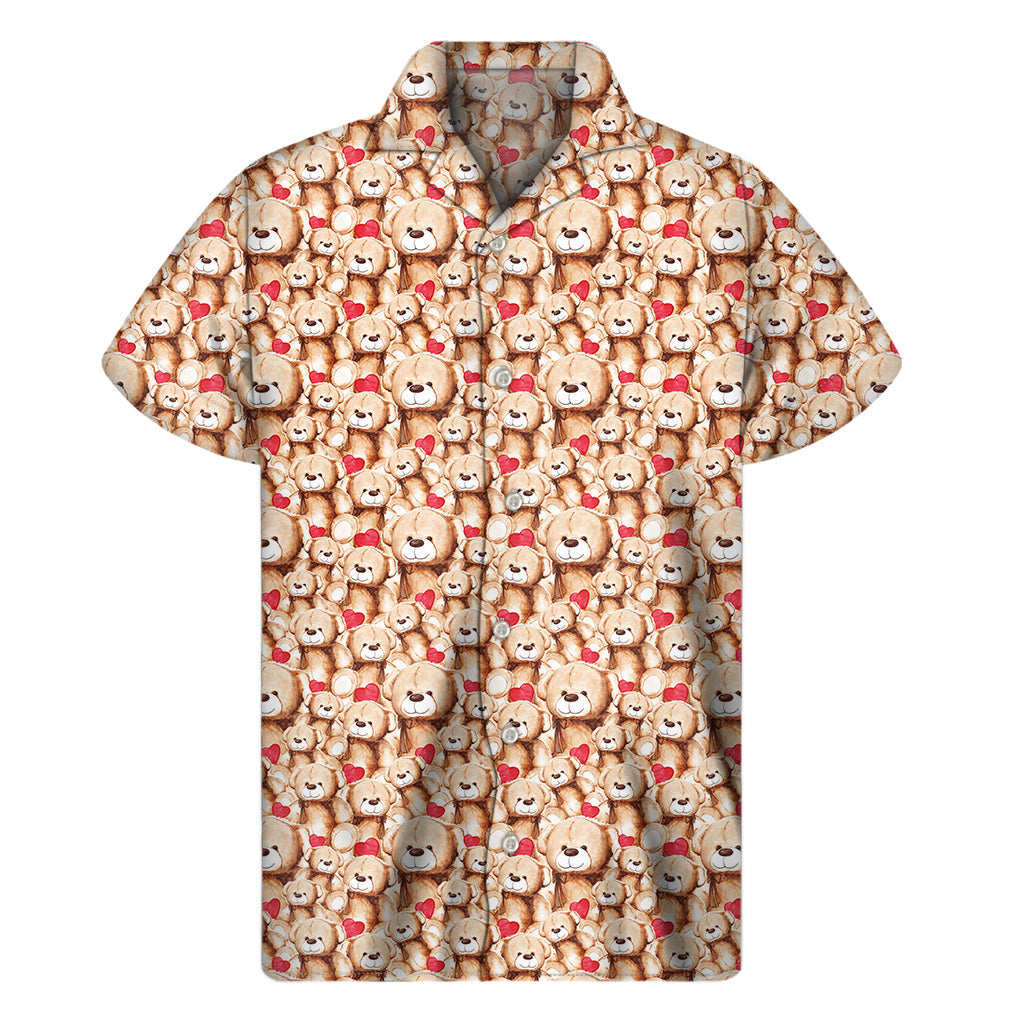 Adorable Teddy Bear Hawaiian Shirt for Men - 1