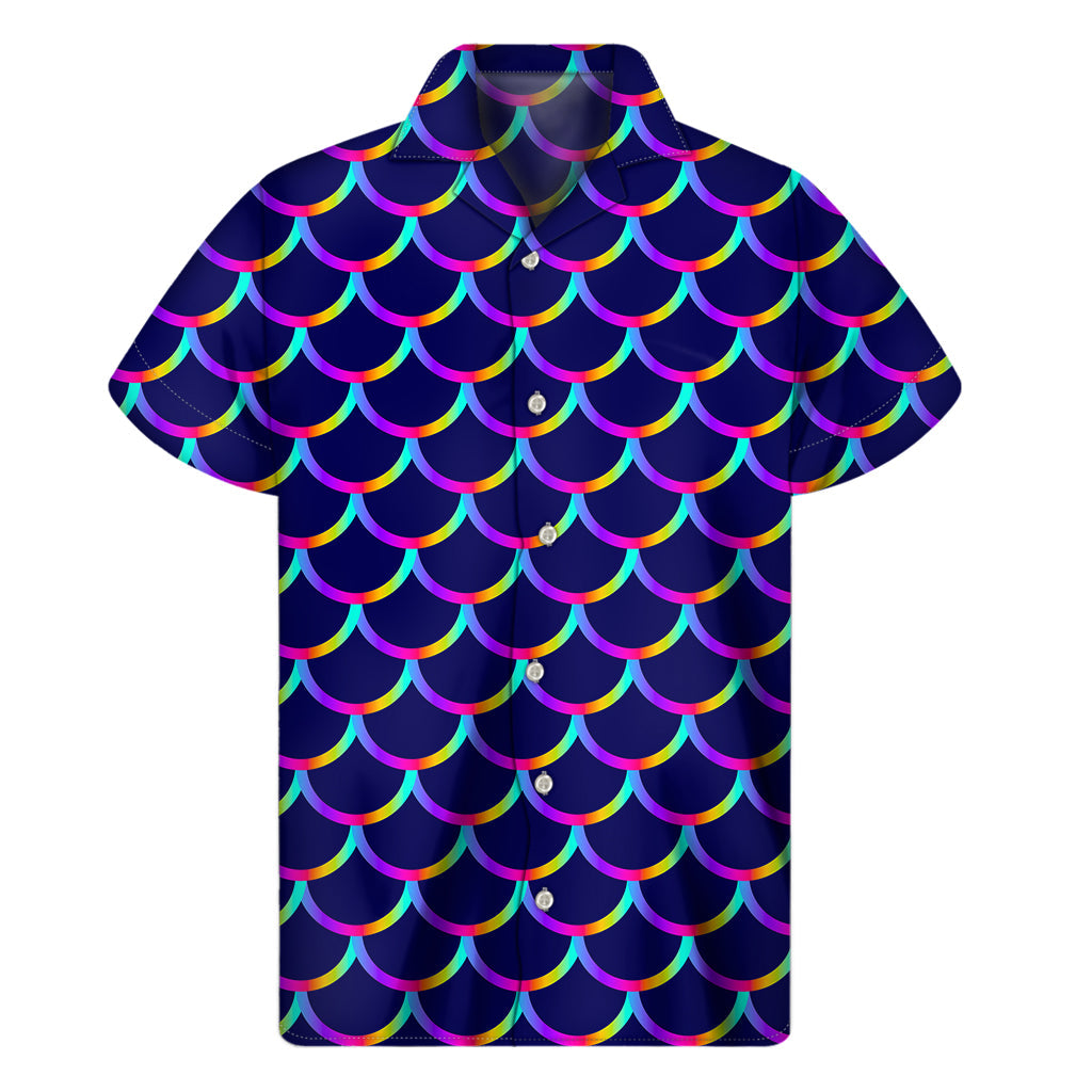 Mermaid Scales Hawaiian Short Sleeve Shirt - 1