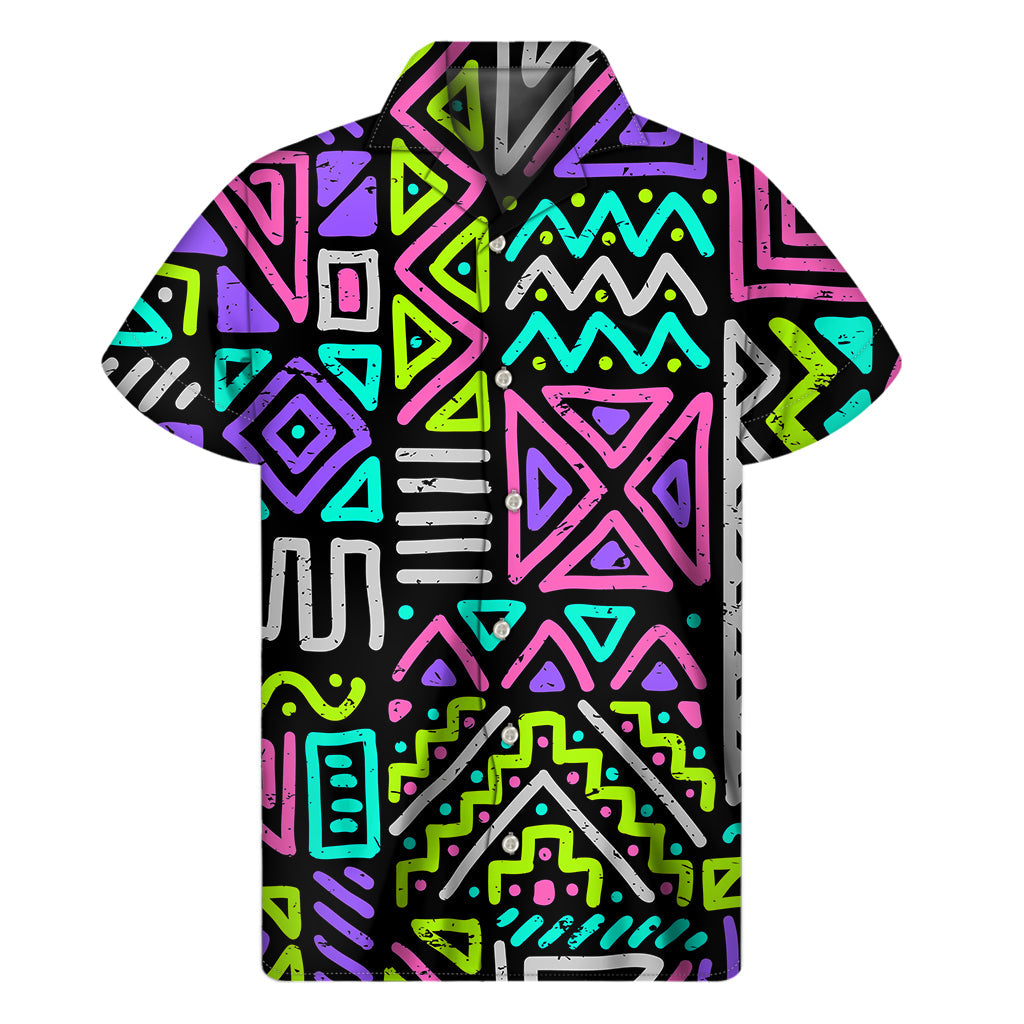 Neon Native: Hawaiian Style Short Sleeve Shirt - 1