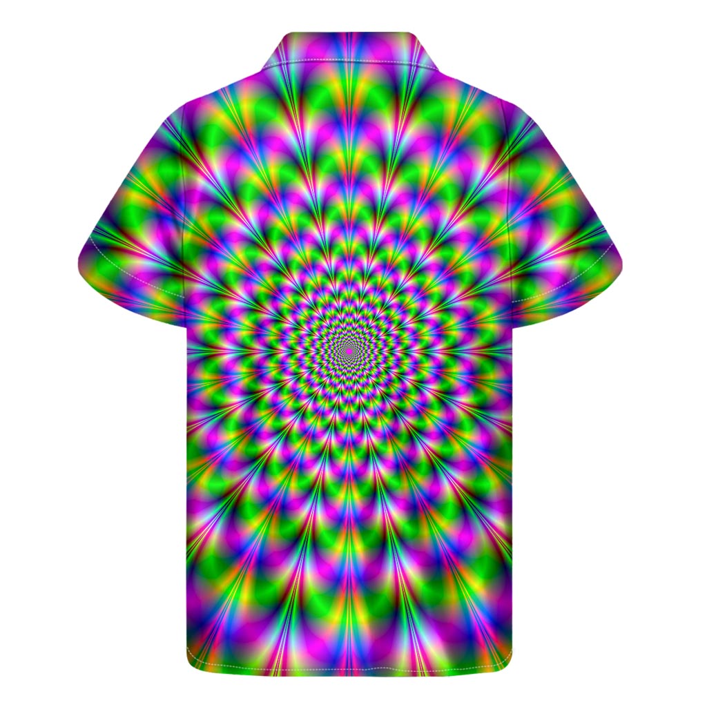 Neon Psychedelic Hawaiian Short Sleeve Shirt: Embrace the Island Vibes - 2