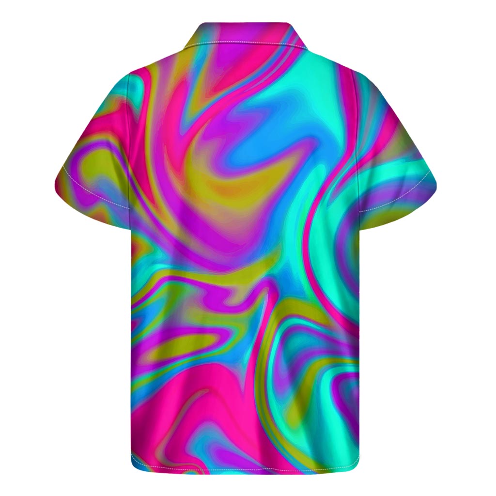 Neon Psychedelic Hawaiian Vibe Short Sleeve Shirt - 2