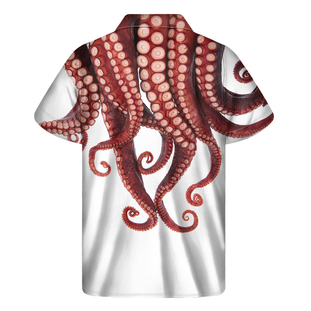 Octopus Aloha: Men&#39;s Hawaiian Short Sleeve Shirt with Tentacles Print - 2