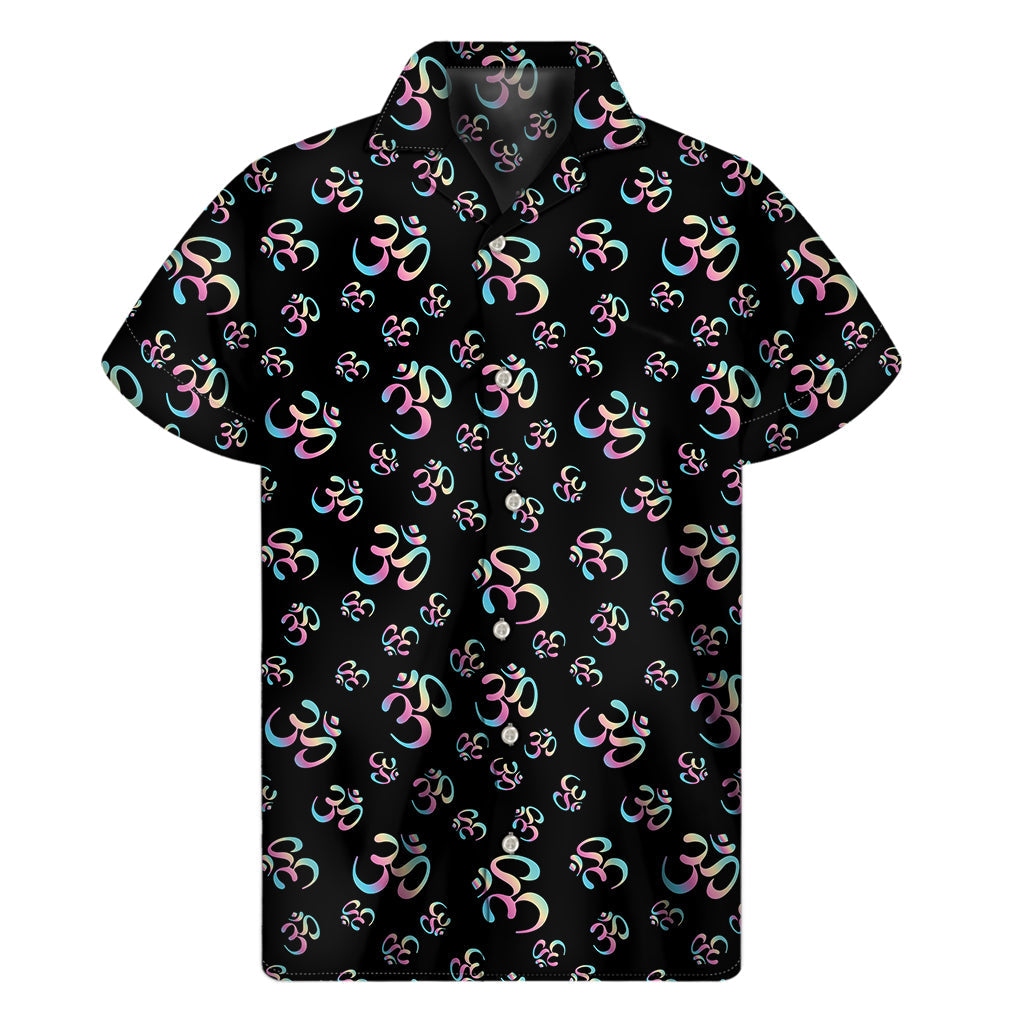 Om Sign Hawaiian Short Sleeve Shirt - Island Vibes Collection - 1