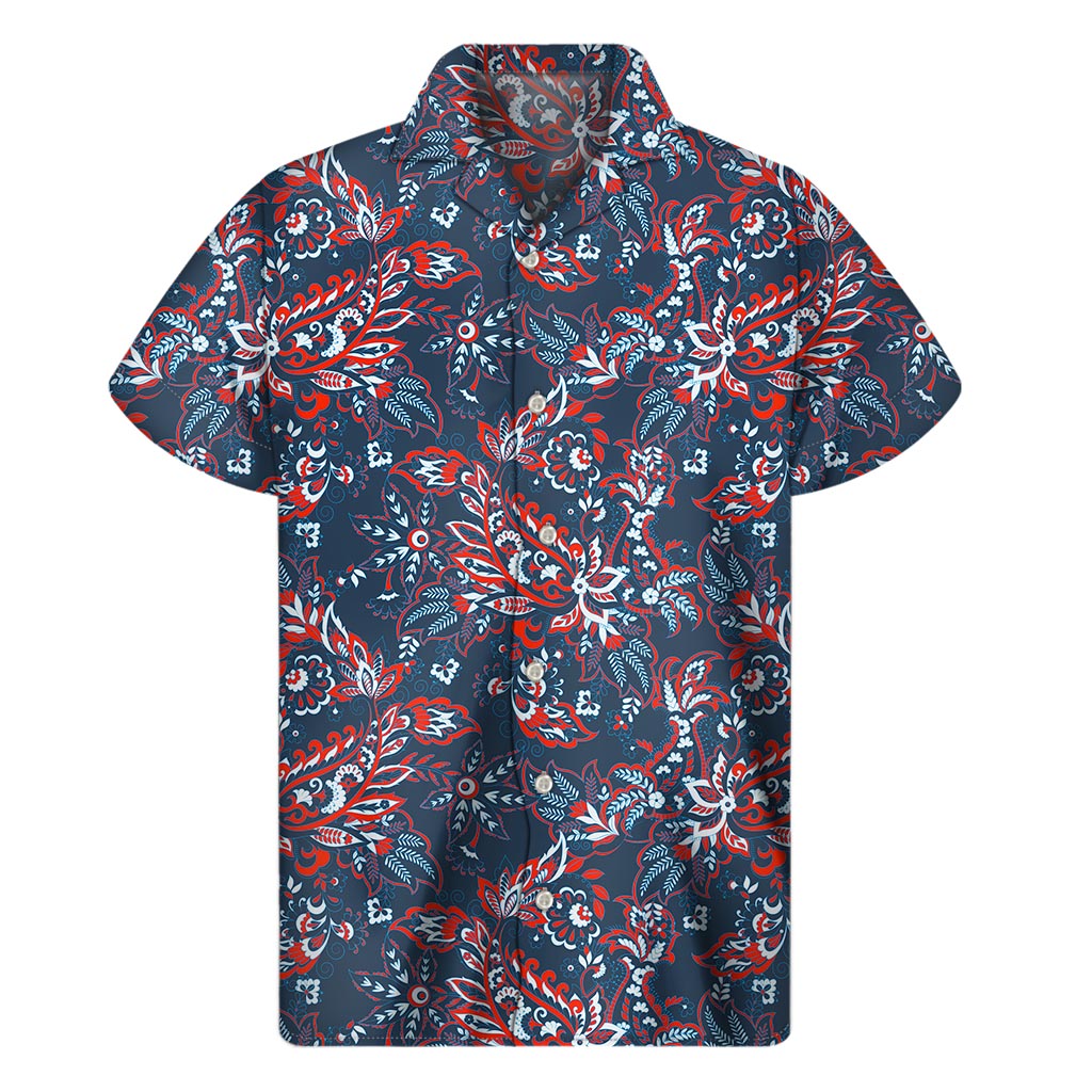 Paisley Floral Bohemian Hawaiian Shirt - Embrace the Aloha Spirit! - 1