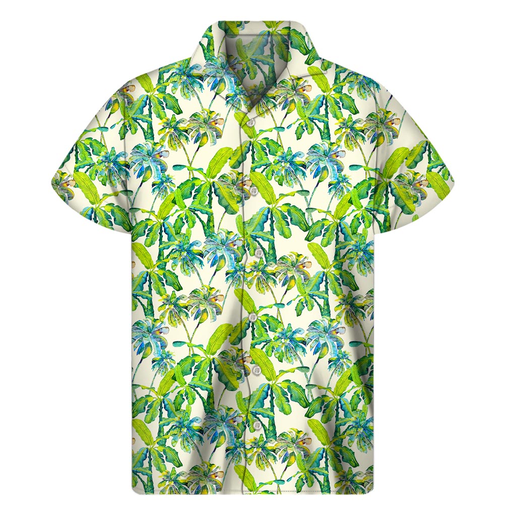 Palm Tree Paradise: Hawaiian Short Sleeve Shirt - 1