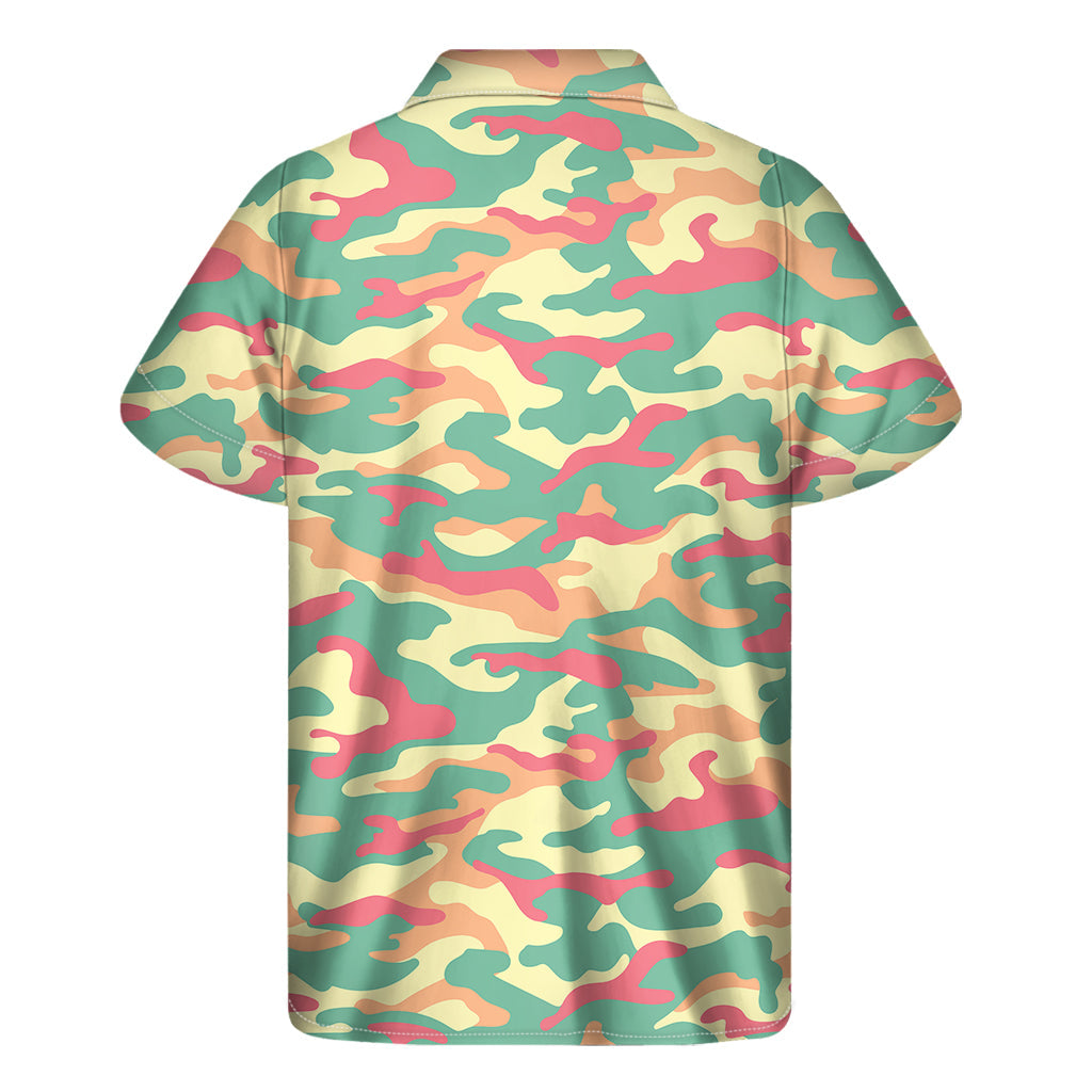 Pastel Camouflage Hawaiian Shirt: Embrace Island Vibes in Style - 2