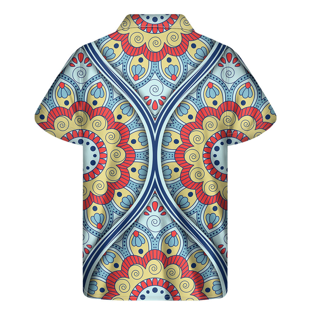 Pastel Ornament Mandala Hawaiian Short Sleeve Shirt - 2