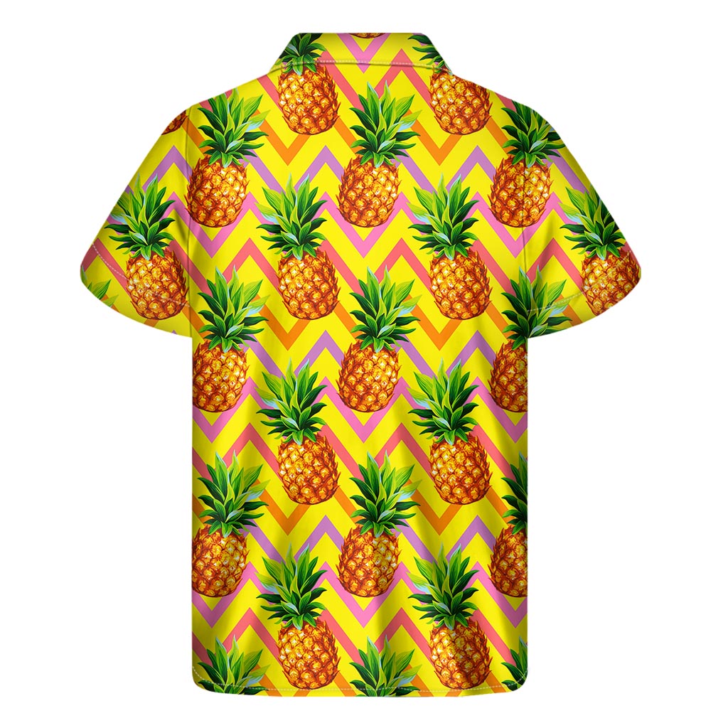 Pastel Pineapple Delight Hawaiian Short Sleeve Shirt - 2