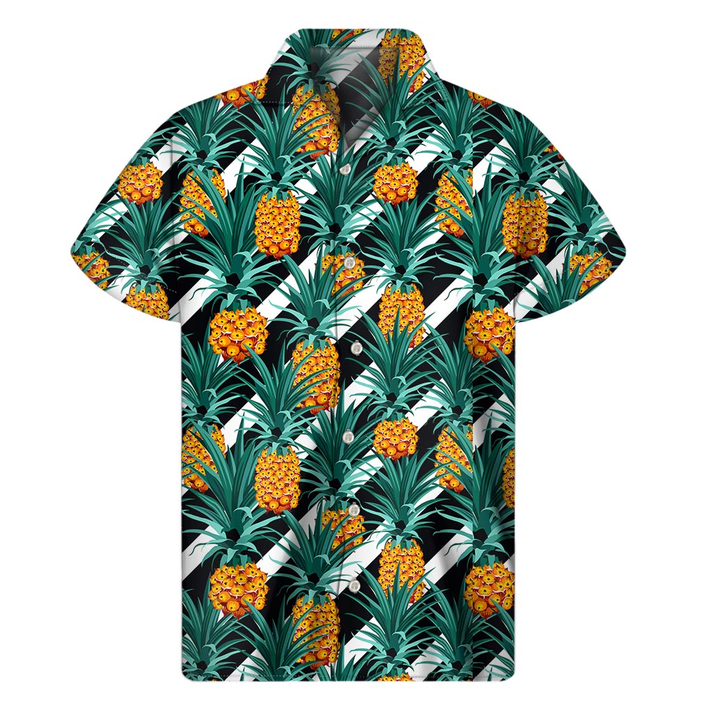 Pineapple Paradise: Hawaiian Style Short Sleeve Shirt - 1