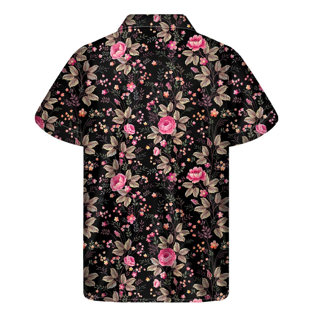 Island Style in Pink Floral: Men&#39;s Hawaiian Short Sleeve Shirt - 2