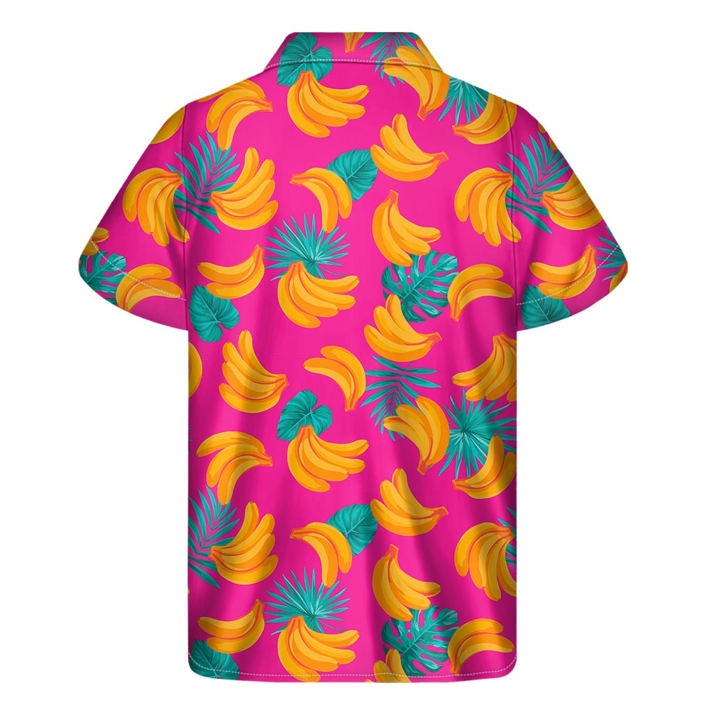 Pink Tropical Banana Pattern Hawaiian Shirt - Embrace Aloha Style! - 2