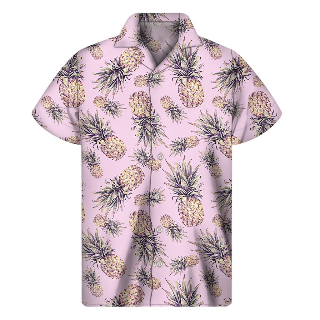 Vintage Pink Pineapple Hawaiian Shirt: Embrace Island Vibes in Style - 1