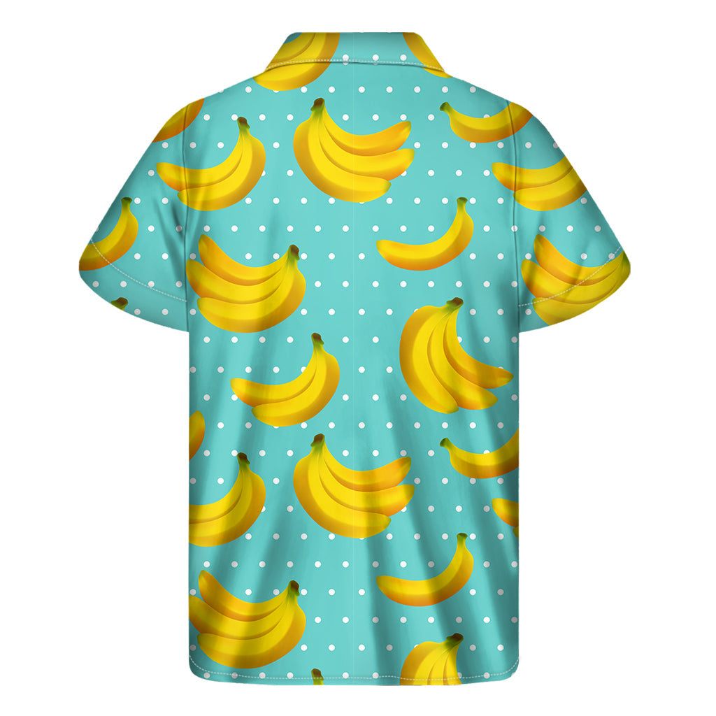 Polka Dot Banana Print Hawaiian Aloha Shirt - 2