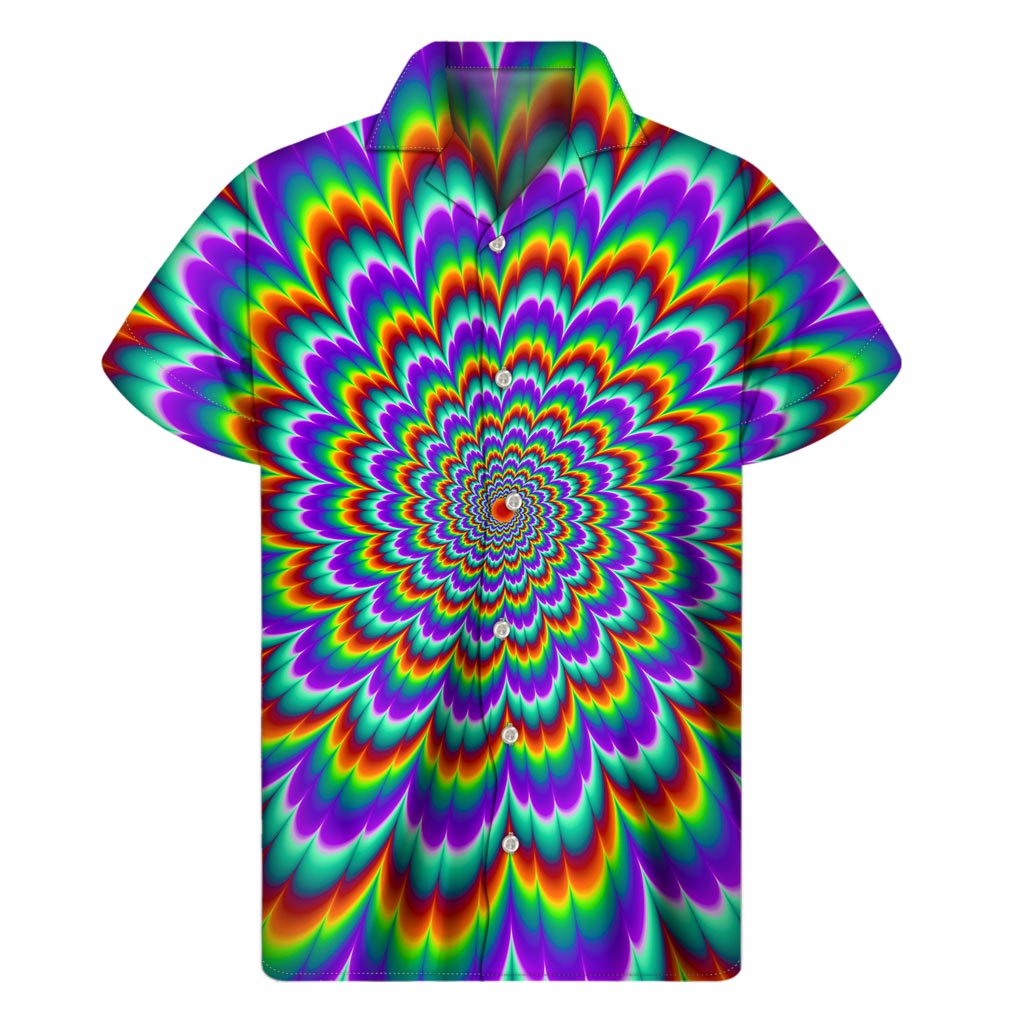 Psychedelic Expansion: Hawaiian Vibe Short Sleeve Shirt - 1