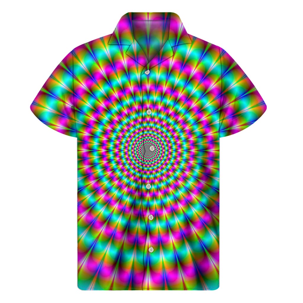 Psychedelic Rave Hawaiian Short Sleeve Shirt - 1