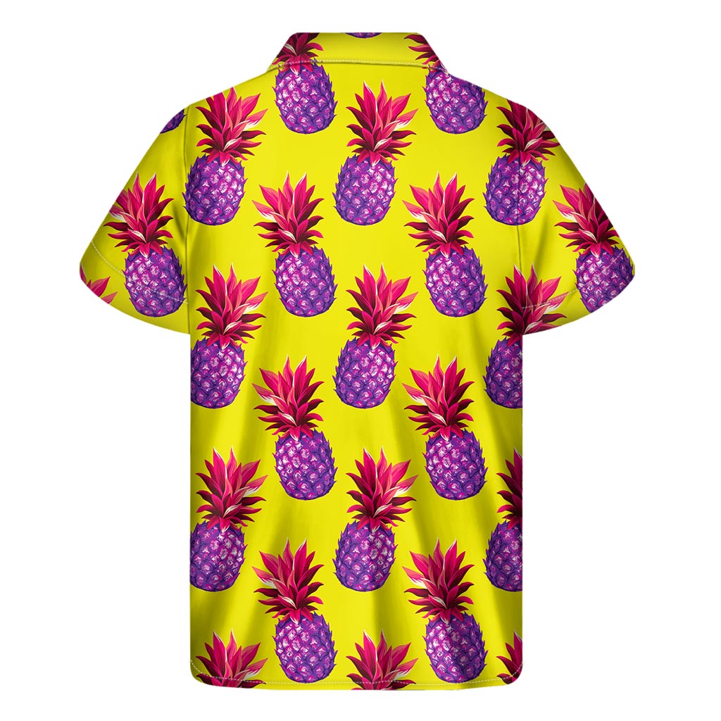 Purple EDM Pineapple Hawaiian Shirt - 2