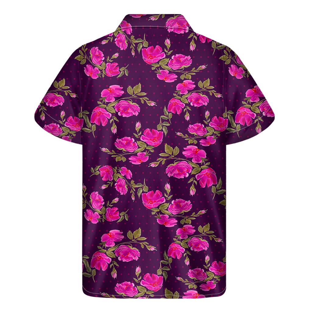 Purple Floral Hawaiian Shirt: Embrace Island Style in this Short Sleeve Outfit - 2