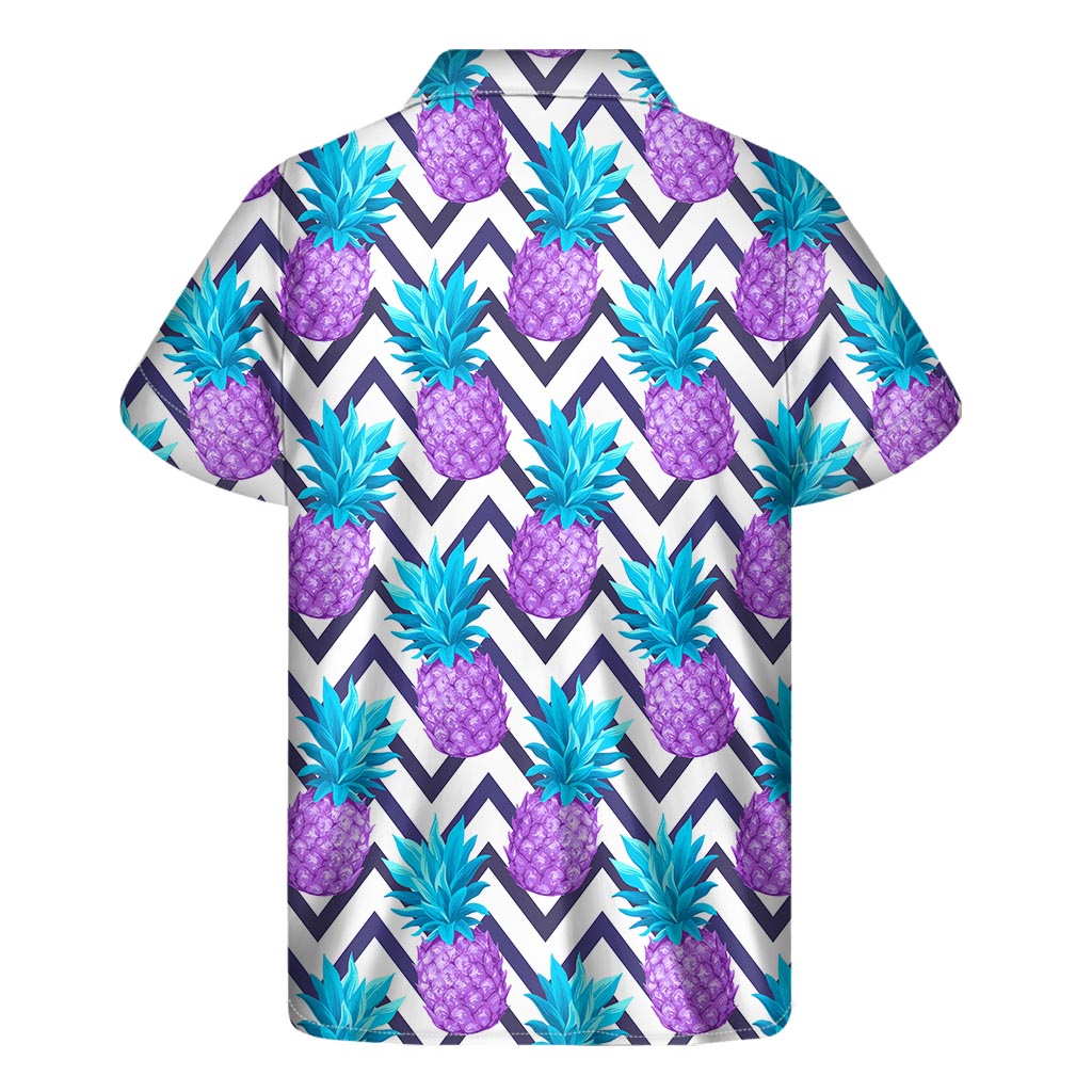 Purple Zig-Zag Pineapple Hawaiian Shirt: Embrace the Aloha Spirit in Style - 2