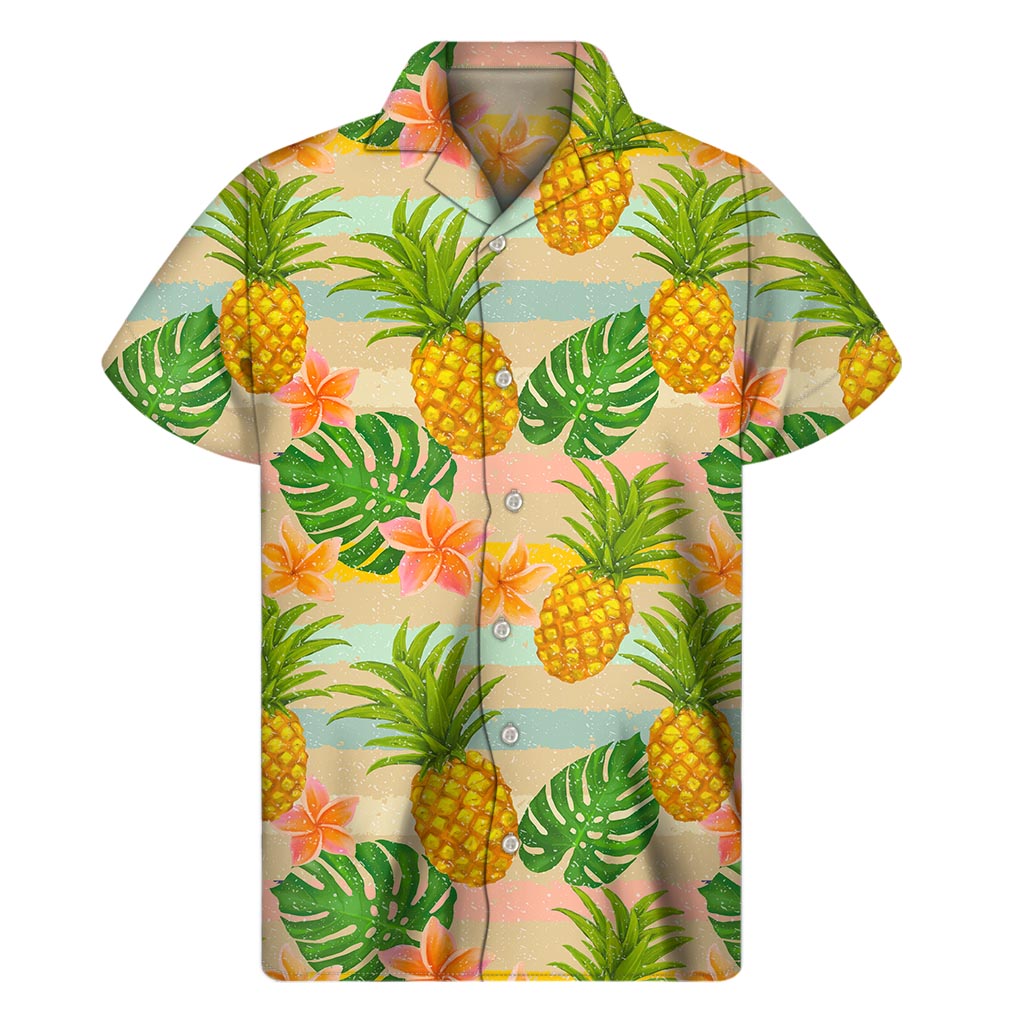 Island Vibes: Sand Beach Pineapple Pattern Hawaiian Shirt - 1