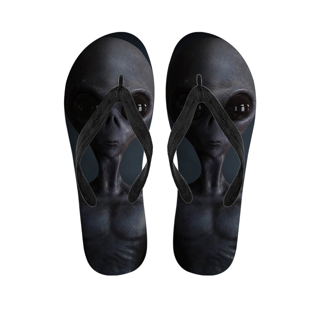 Alien Paradise: Hawaiian Grey Alien Flip Flops Outfit - 1