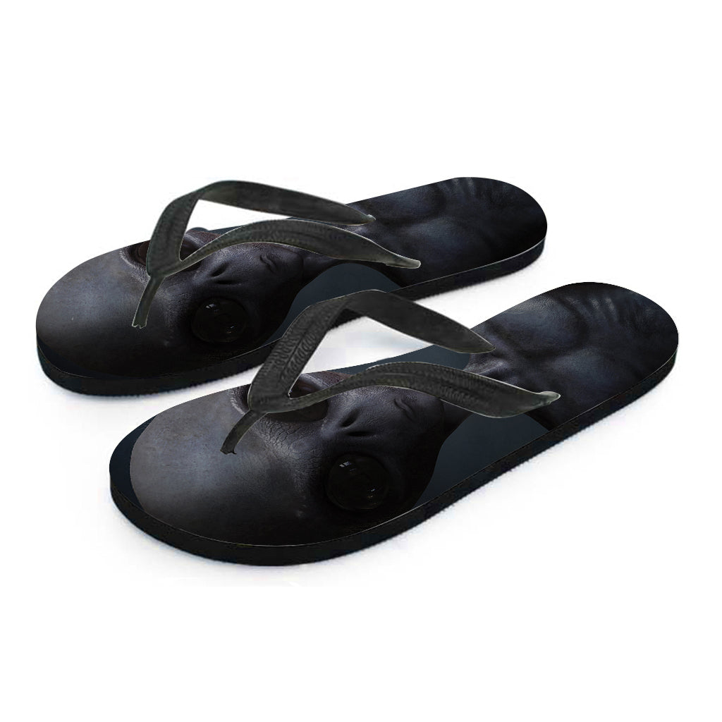 Alien Paradise: Hawaiian Grey Alien Flip Flops Outfit - 2