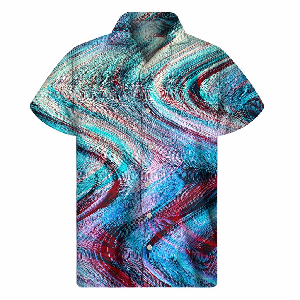 Smoke Psychedelic Hawaiian Aloha Shirt - 1