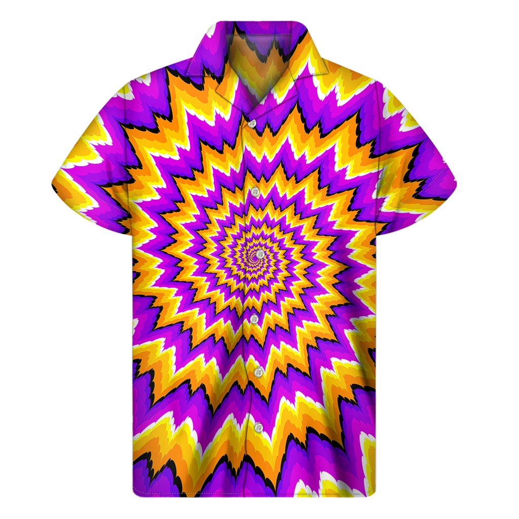 Spiral Expansion Hawaiian Inspired Short Sleeve Shirt - 1