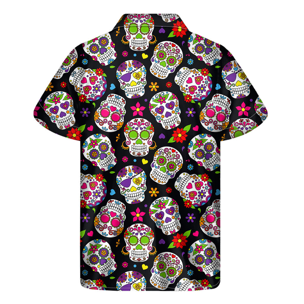 Aloha Skulls Hawaiian Short Sleeve Shirt - 1