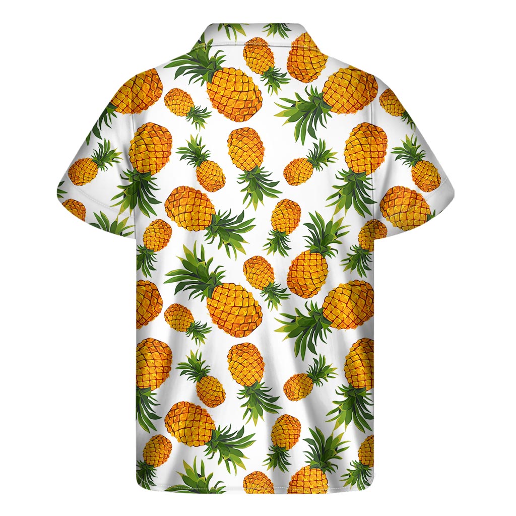 Summer Vibes: Hawaiian Pineapple Print Short Sleeve Shirt - 2