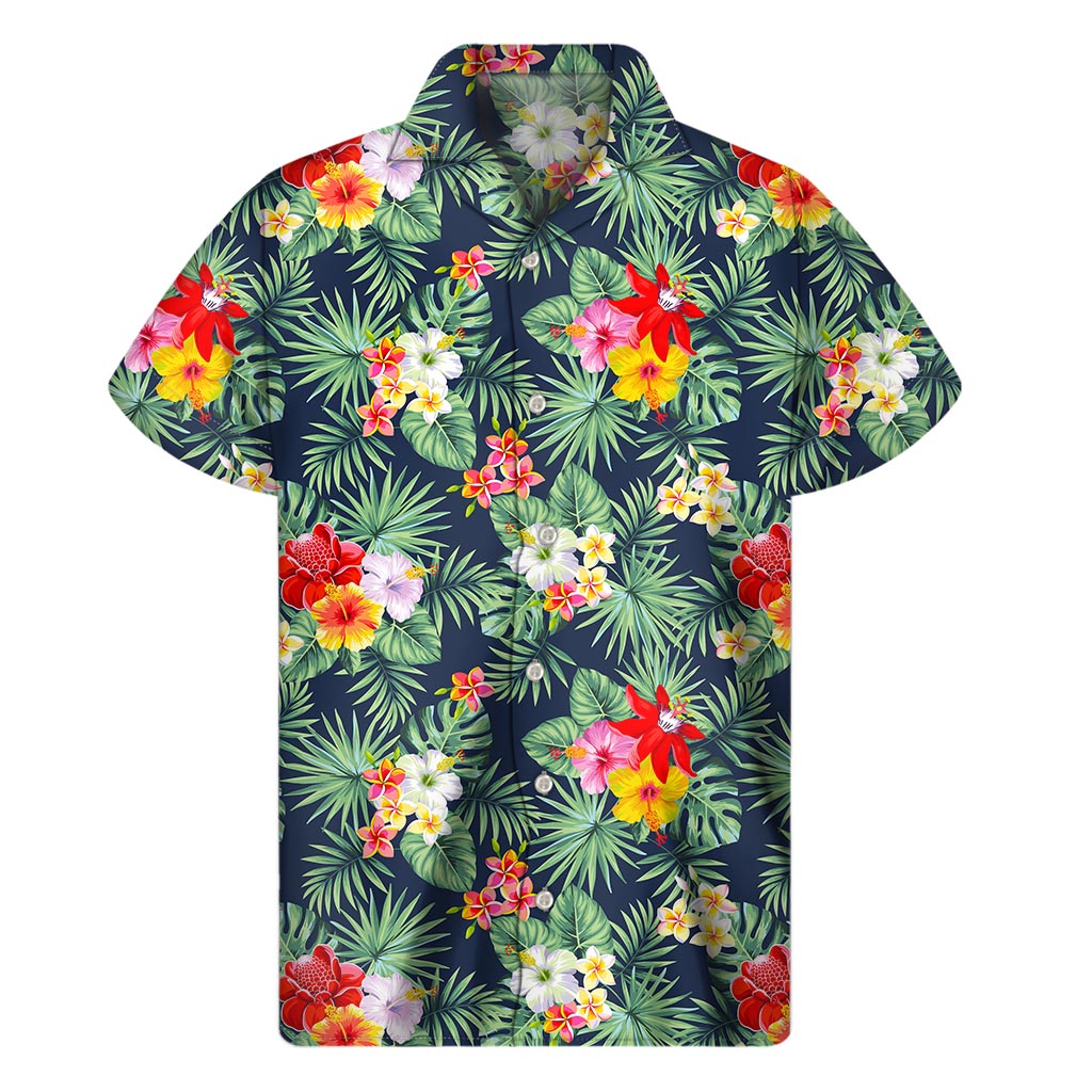 Summer Vibes: Hawaiian Print Short Sleeve Shirt - 1