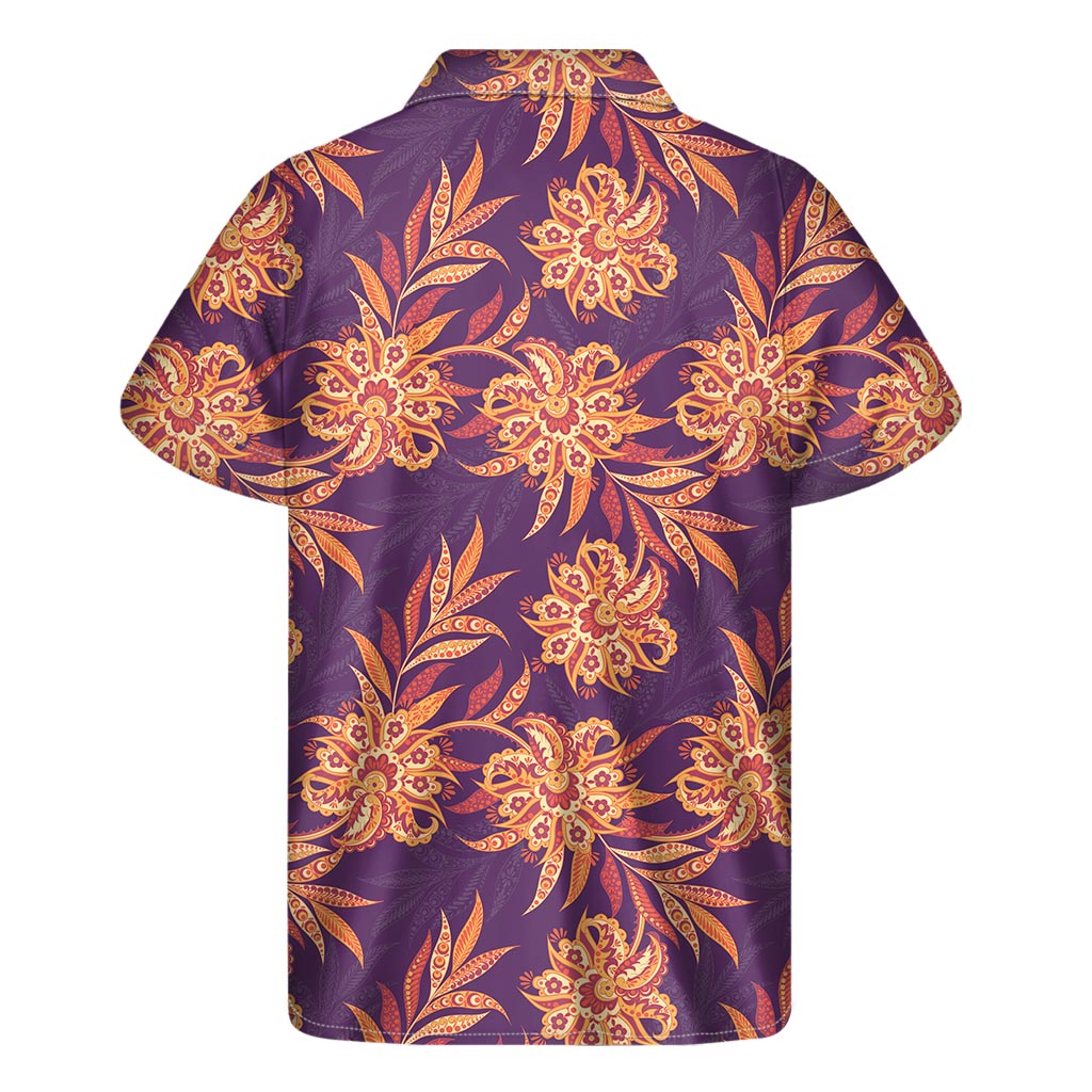 Tropical Tangerine Paradise: Hawaiian Short Sleeve Shirt - 2