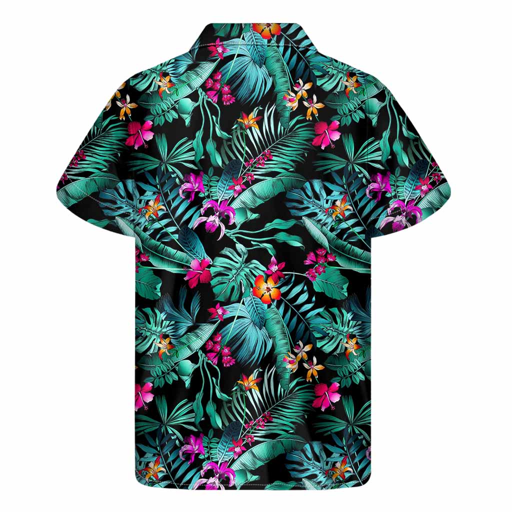 Teal Tropical Leaf Hawaiian Shirt: The Perfect Outfit for a Day in Paradise - 2