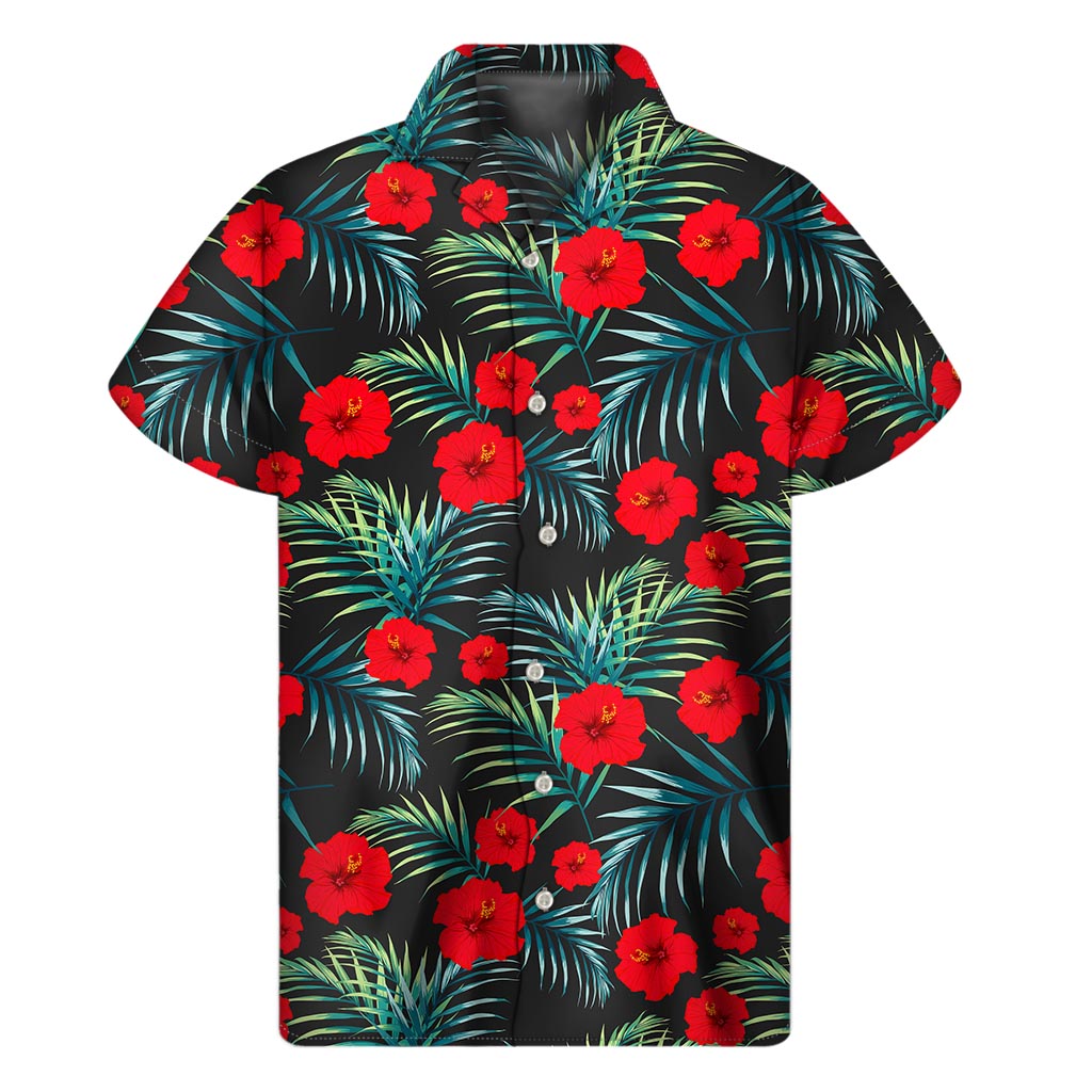 Hawaiian Hibiscus Bliss: Men&#39;s Short Sleeve Shirt - 1